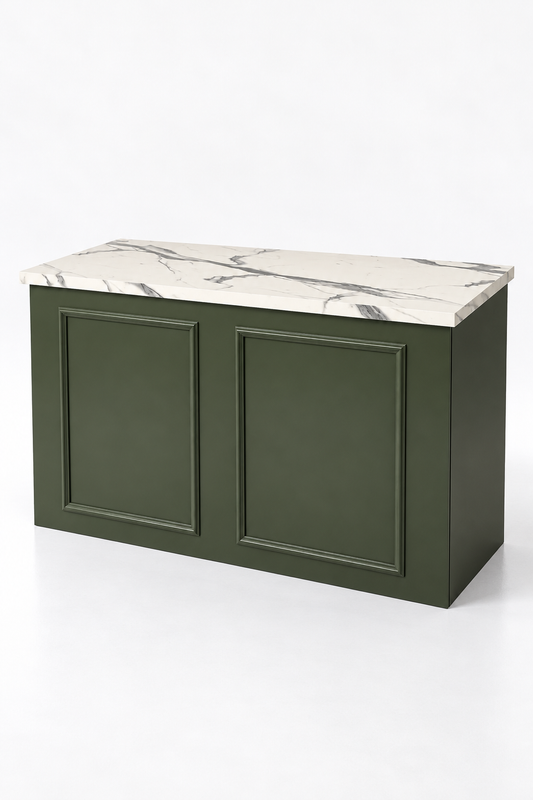 Banco con boiserie frontale
